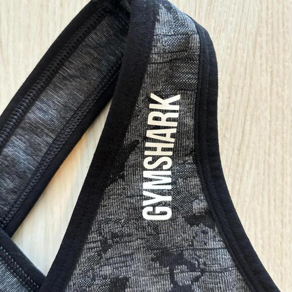 Gym Shark Womens Medium Grey Workout Top Sports Bra - Picture 4 of 5